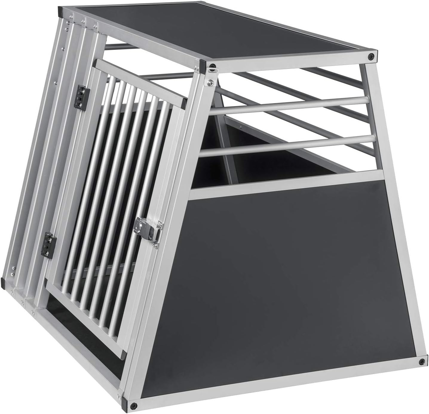 EUGAD Aluminum Dog Transport Box for Car Travel - Secure, Durable, and Easy-Clean