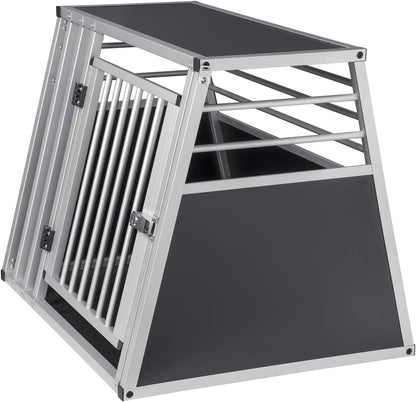 EUGAD Aluminum Dog Transport Box for Car Travel - Secure, Durable, and Easy-Clean