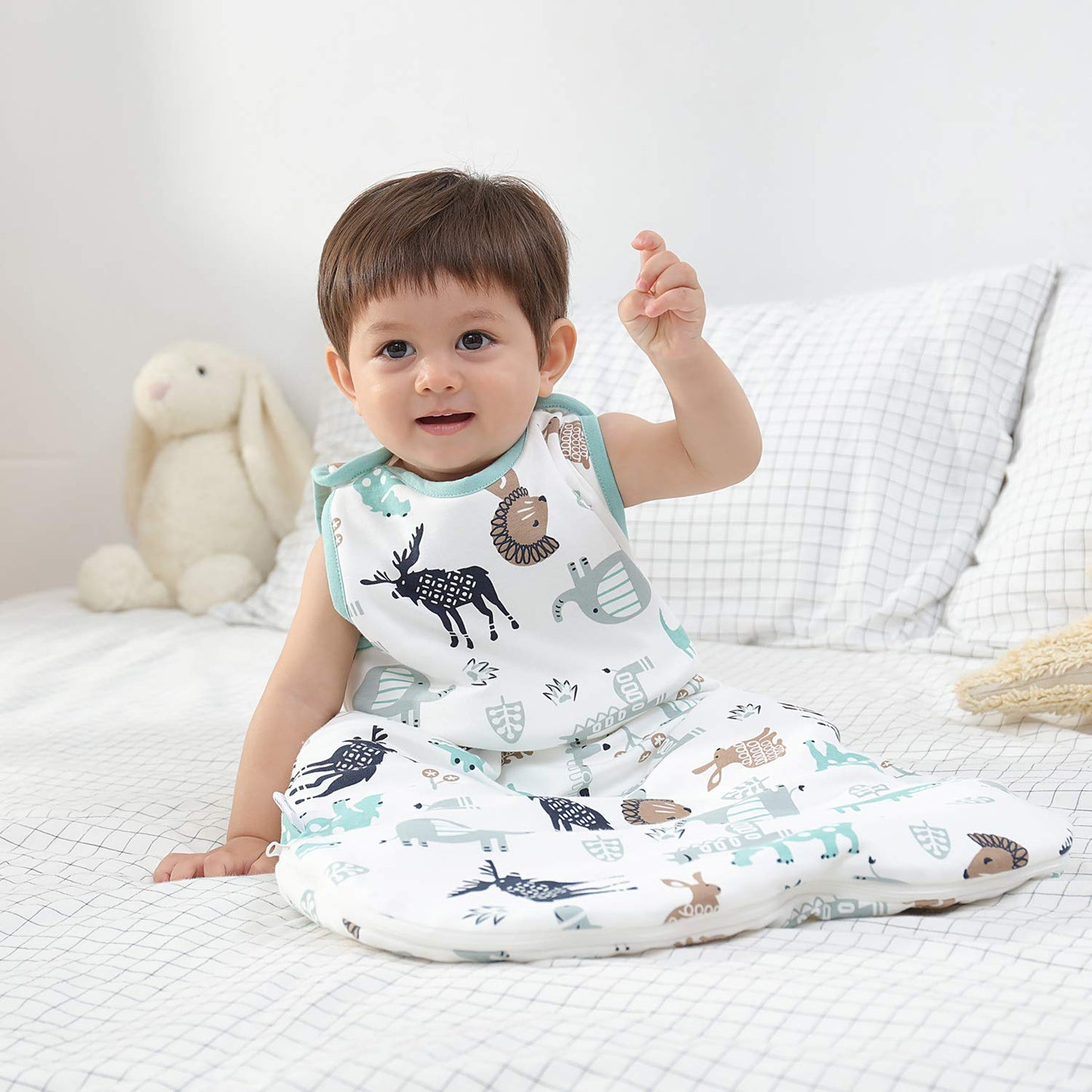 Mosebears 2.5 Tog Cotton Baby Winter Sleeping Bag Soft Adjustable