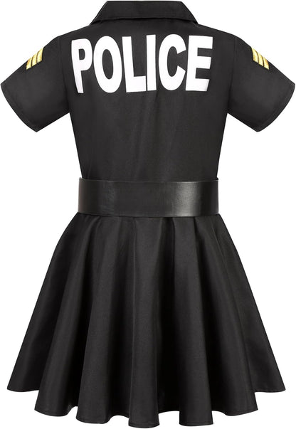 Luxury Girls Police Officer Dress Set with Trowel and Accessories