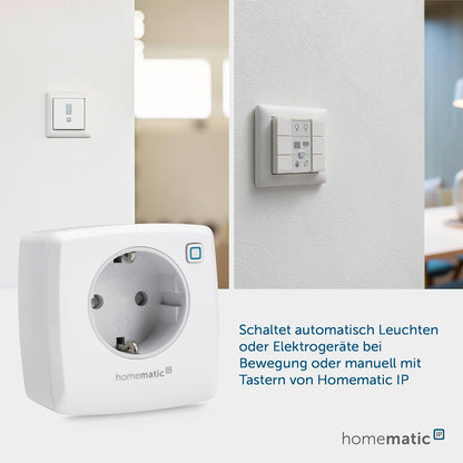Homematic IP White Smart Plug with Alexa & Google Assistant