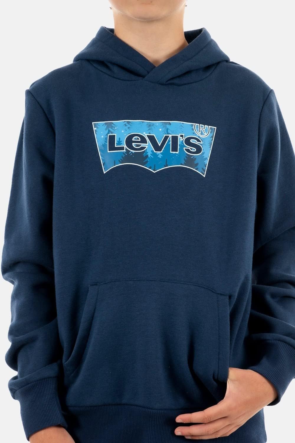 Levi's Youth Batwing Fill BCF Naval Academy Blue Cotton Sweatshirt