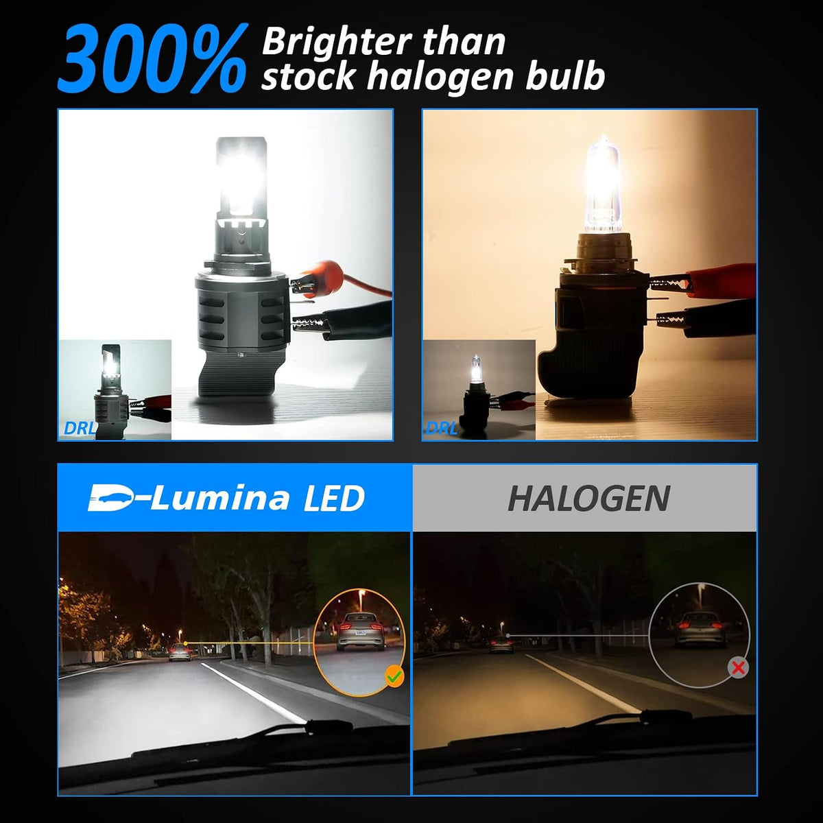 D-Lumina ZWPL2304DD02 LED Headlight Bulbs 12000LM 6500K 50W 2-Pack