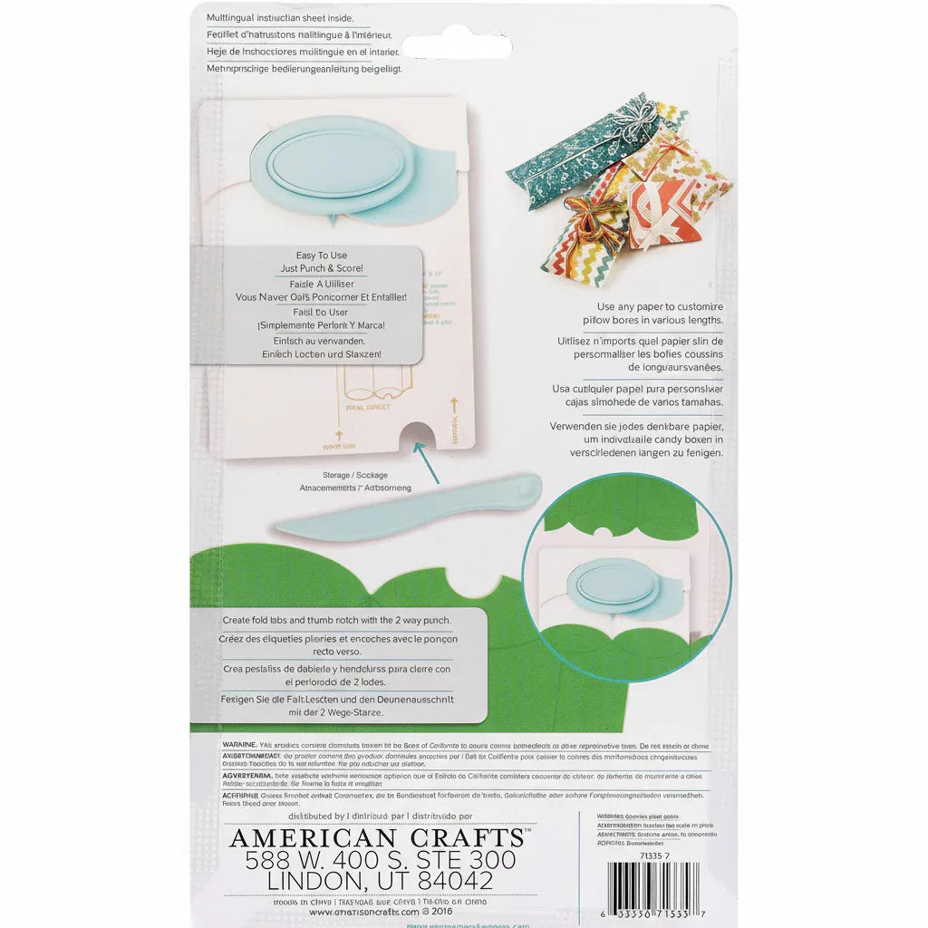 We R Memory Keepers Pillow Box Punch Board – Custom Boxes - Gomix Brands Outlet