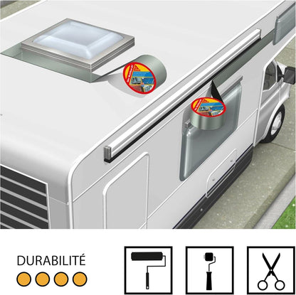 Sika Multiseal 82813 Self‑Adhesive Cold Tape Silver 150mm × 10 m