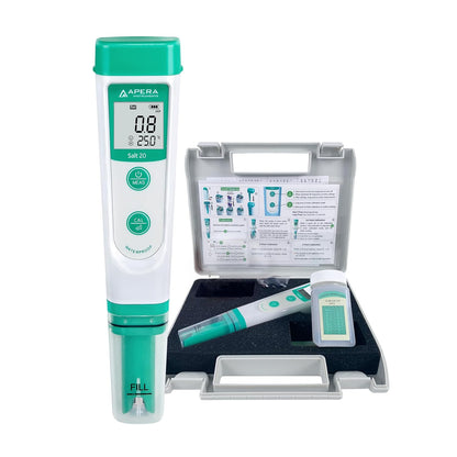 Apera Salt20 Salinity Meter with Temperature Display - Accurate Waterproof