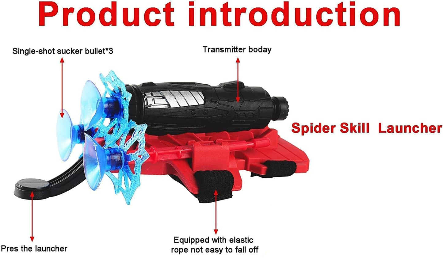 Spider Web Shooter Wrist Launcher Toy Set – Superhero Role‑Playing Fun