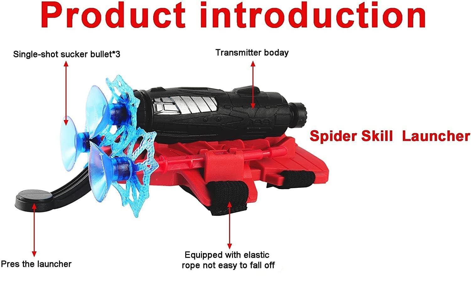 Spider Web Shooter Wrist Launcher Toy Set – Superhero Role‑Playing Fun