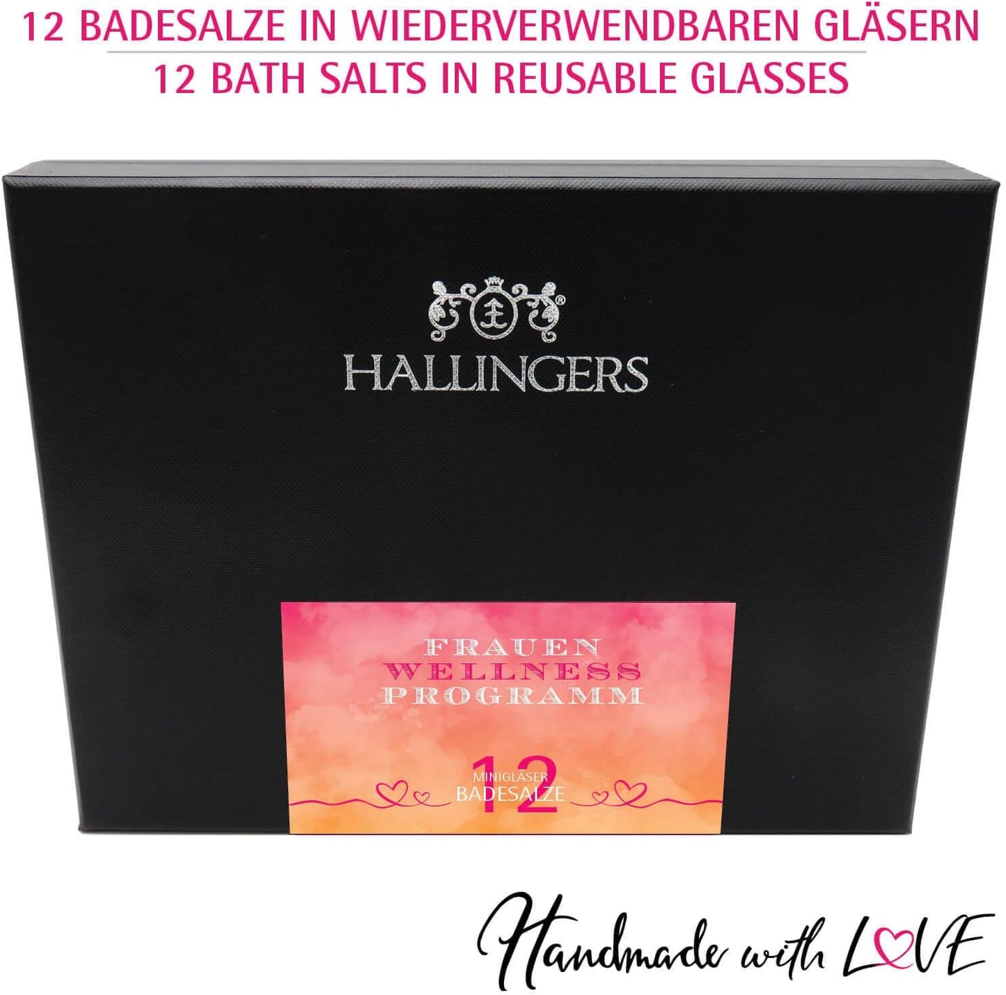 Hallingers 12-Piece Dead Sea Bath Salt Gift Set – Aromatic Mini Jars