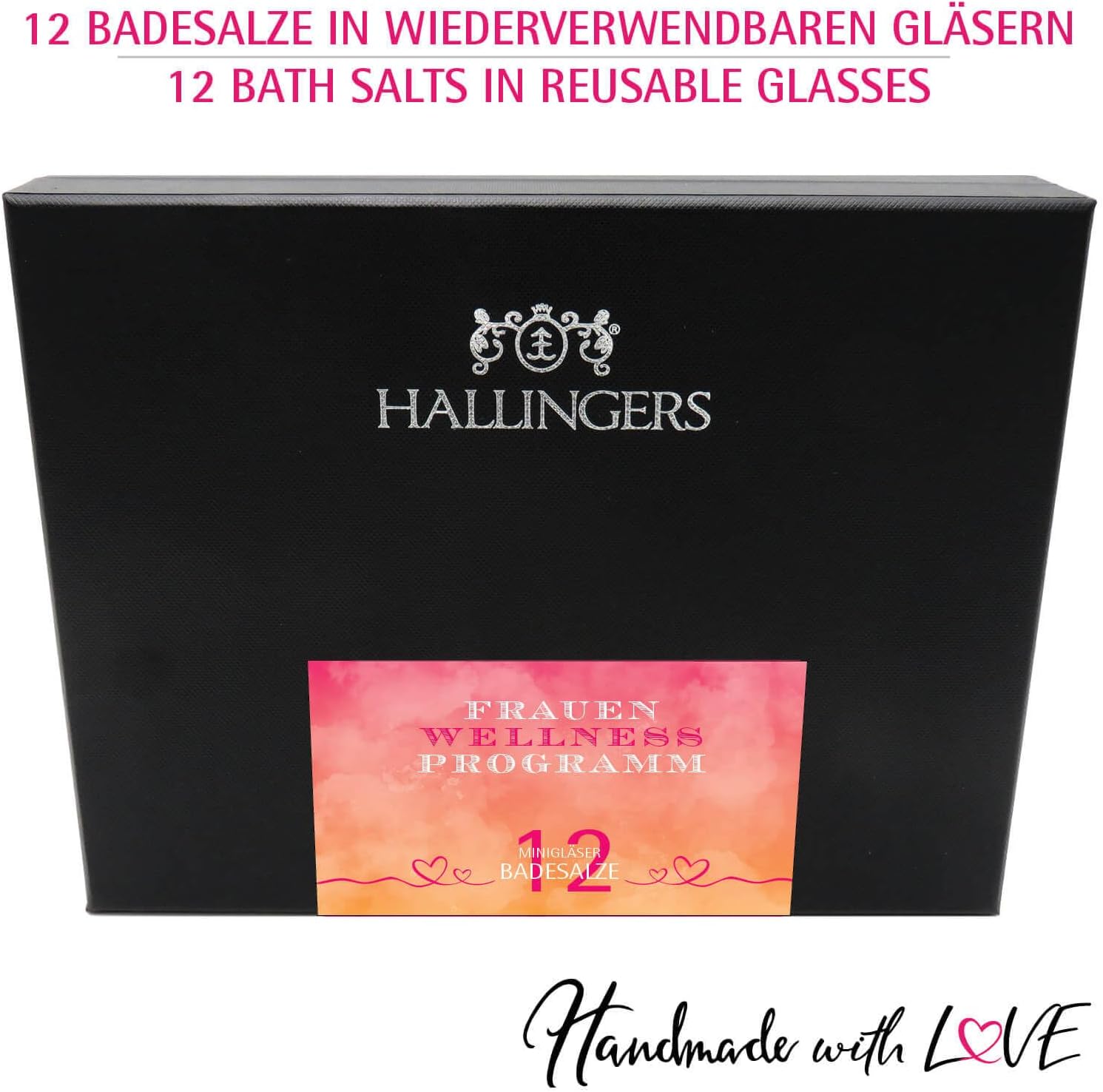 Hallingers 12-Piece Dead Sea Bath Salt Gift Set – Aromatic Mini Jars