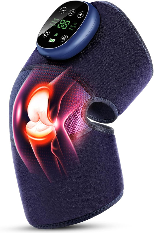 3-in-1 Heated Knee Massager with Vibration, Massage, and Heat