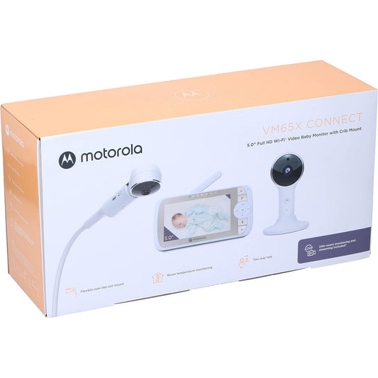 Motorola VM65X Connect Full HD Wi-Fi Baby Monitor with Flexible Mount