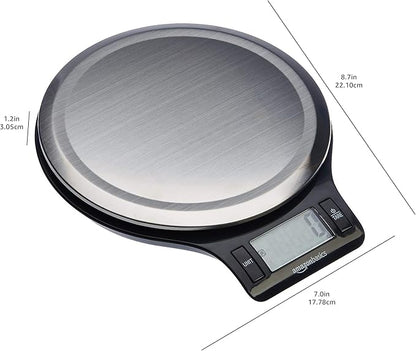 Amazon Basics EK3211 Digital Kitchen Scale LCD Stainless