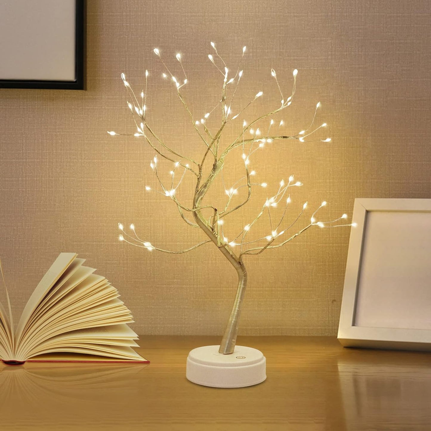 Kinamy LED Tree Light Warm White 108 LEDs 45cm USB/Battery