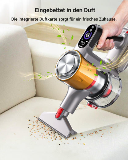 Roanow MarsVac V16 Cordless Vacuum Cleaner, 500W, 40KPa Suction, 60-Minute Runtime