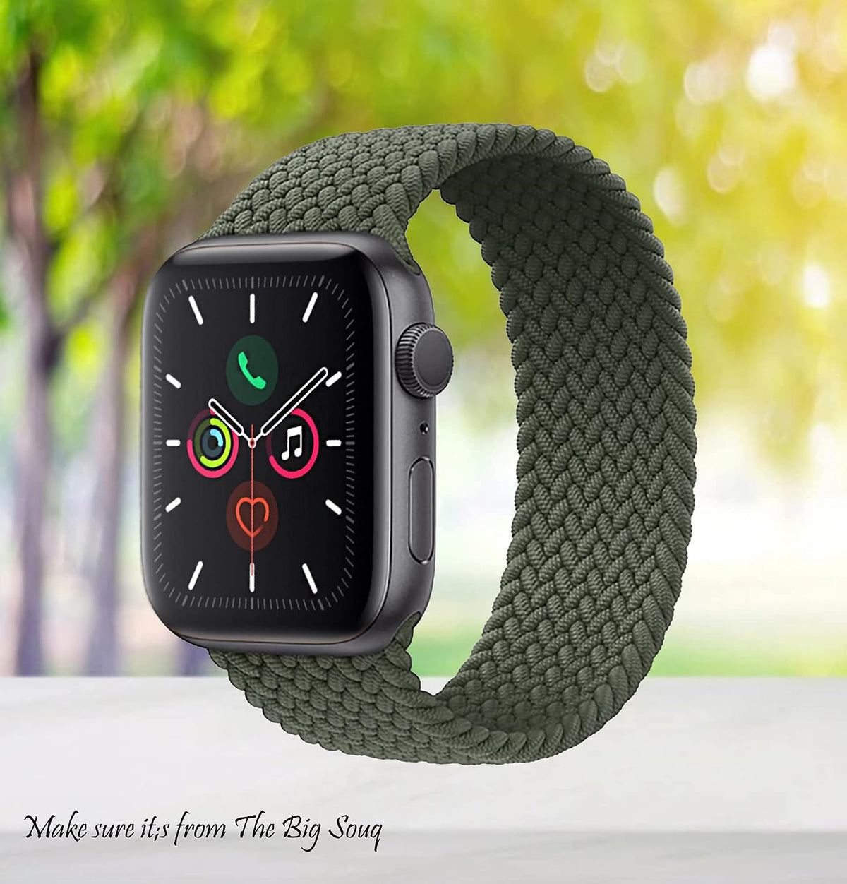 Unisex Nylon Braided Solo Loop Watch Band for Apple Watch
