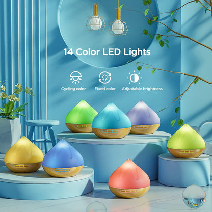 Dynooper 500ml Large Room Aroma Diffuser with Remote & LED Lights