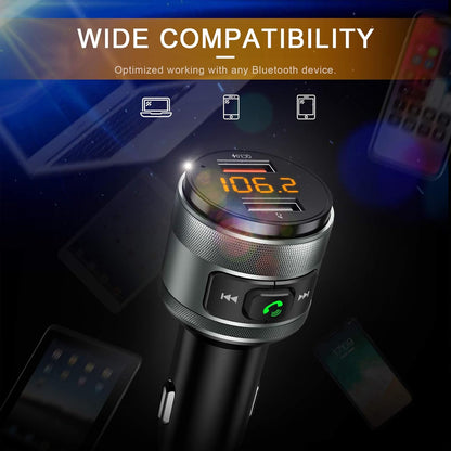 IMDEN Bluetooth 5.3 FM Transmitter with Dual USB Charger