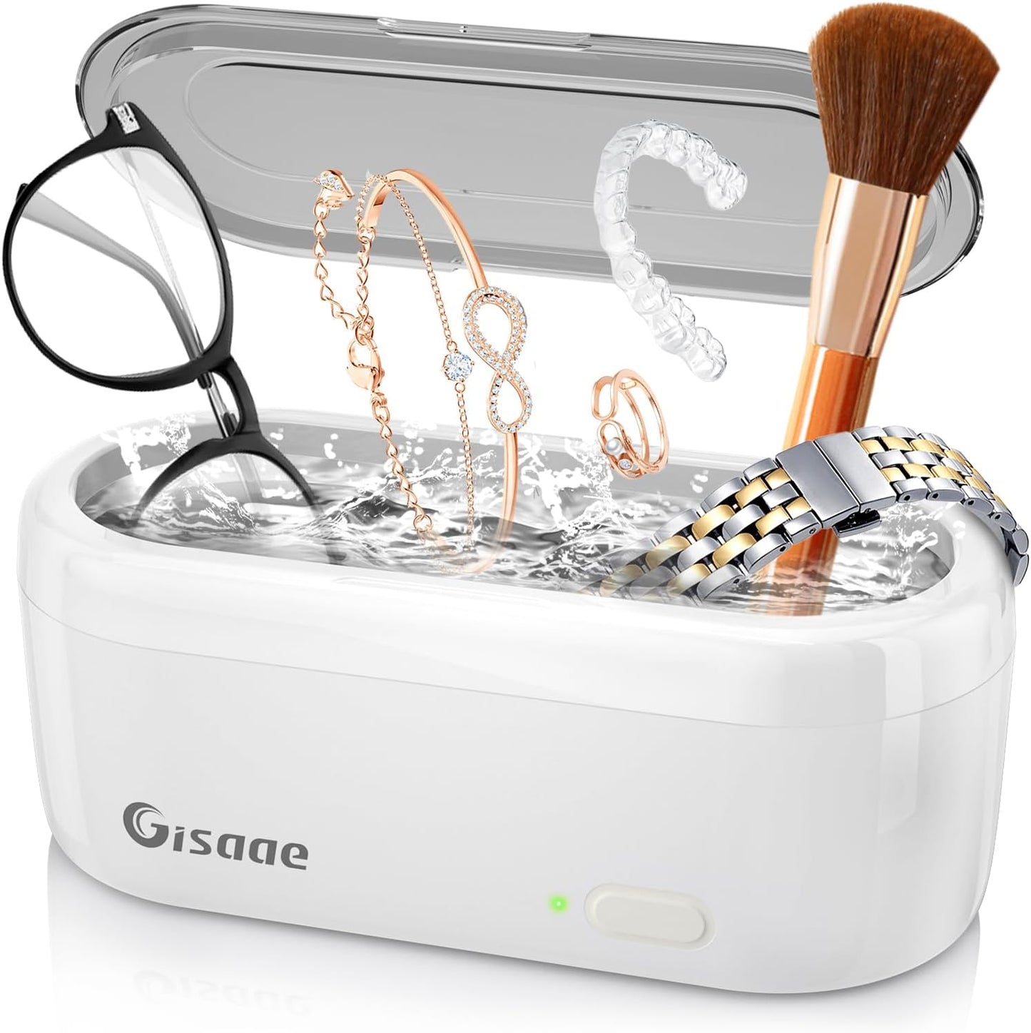 Gisaae 360ml Ultrasonic Cleaner Machine 47KHz High Frequency for Dental Jewellery