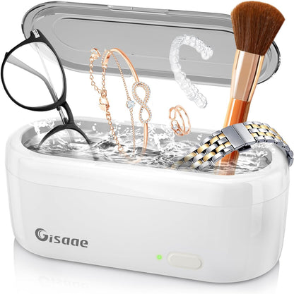 Gisaae 360ml Ultrasonic Cleaner Machine 47KHz High Frequency for Dental Jewellery