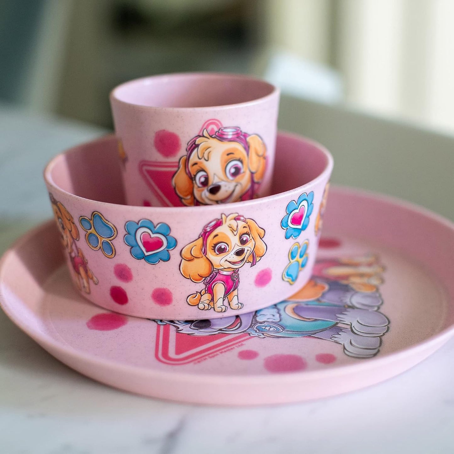 Koziol Bio-Circular Connect Set Paw Patrol Dish Bowl Cup