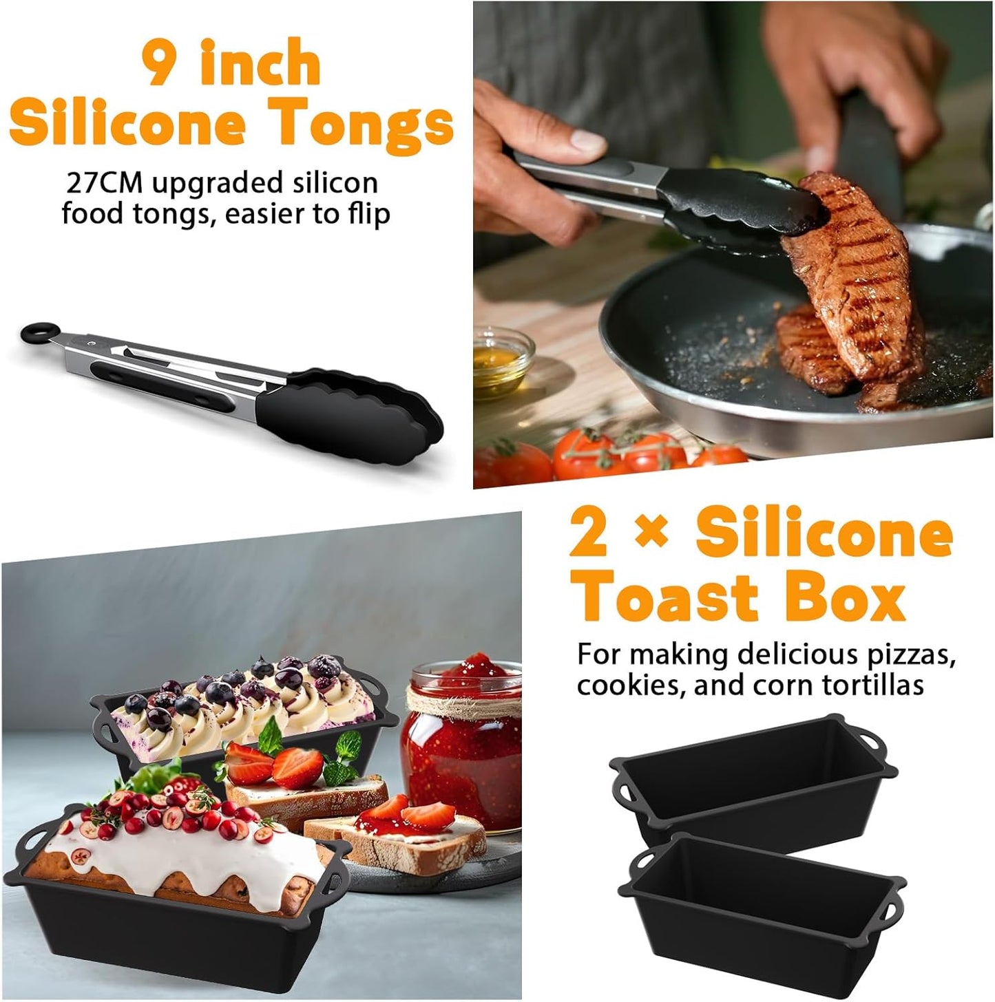 23-Piece Philips Dual Basket Airfryer Accessory Set with Silicone Moulds