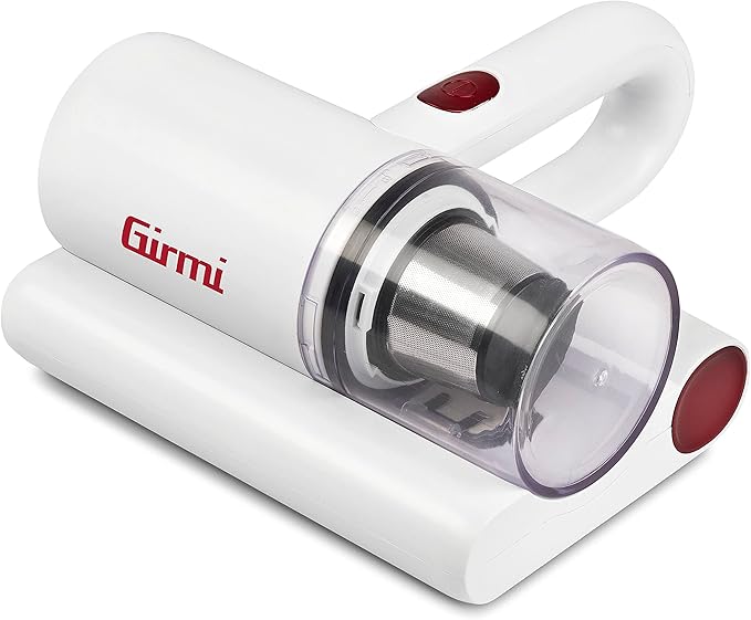 Girmi AP21 Mattress Vacuum Cleaner High Suction UV Sterilizer with HEPA Filter and VibraWave Pads
