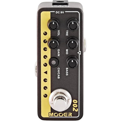 Black Mooer Micro PreAMP 002 UK Gold 900 Guitar Pedal - Gomix Brands Outlet