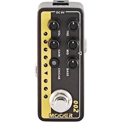 Black Mooer Micro PreAMP 002 UK Gold 900 Guitar Pedal - Gomix Brands Outlet