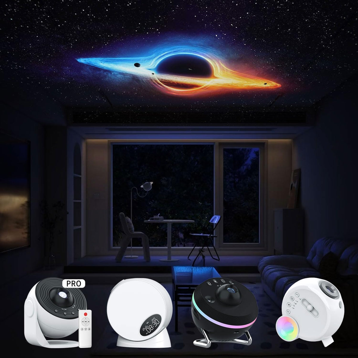 Syslux Galaxy Star Projector Discs 6-Pack TKQ-FL12-01