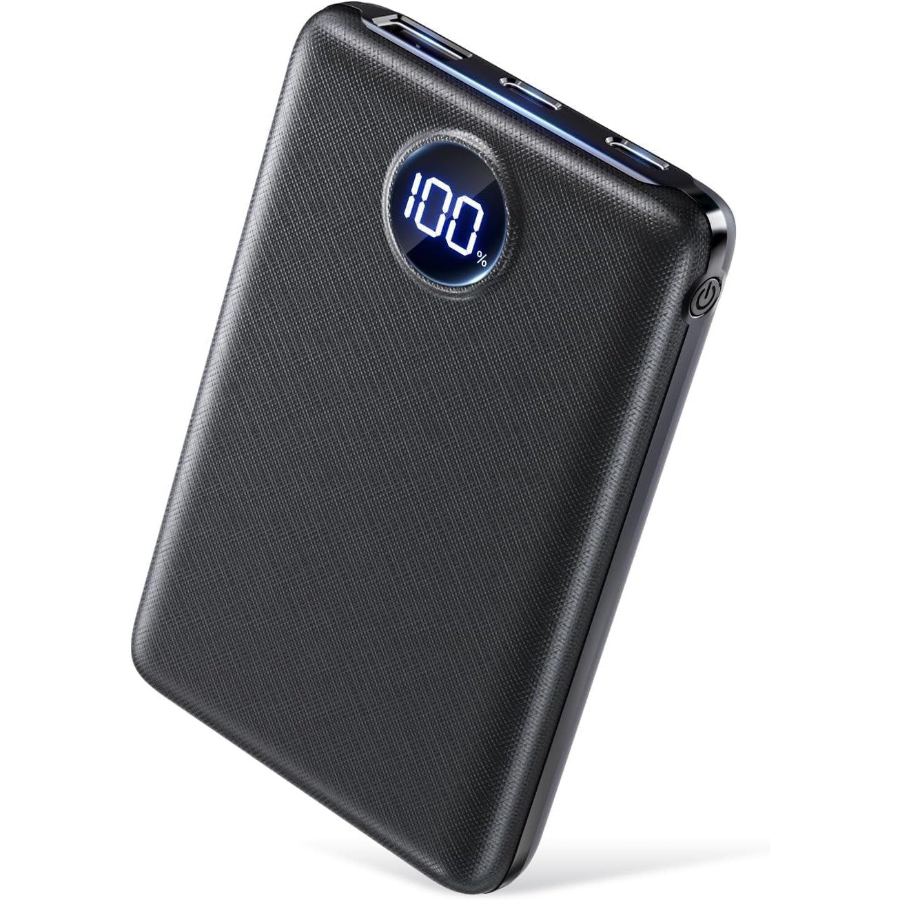 Black 27000mAh Fast Charging USB-C Power Bank with 22.5W Output