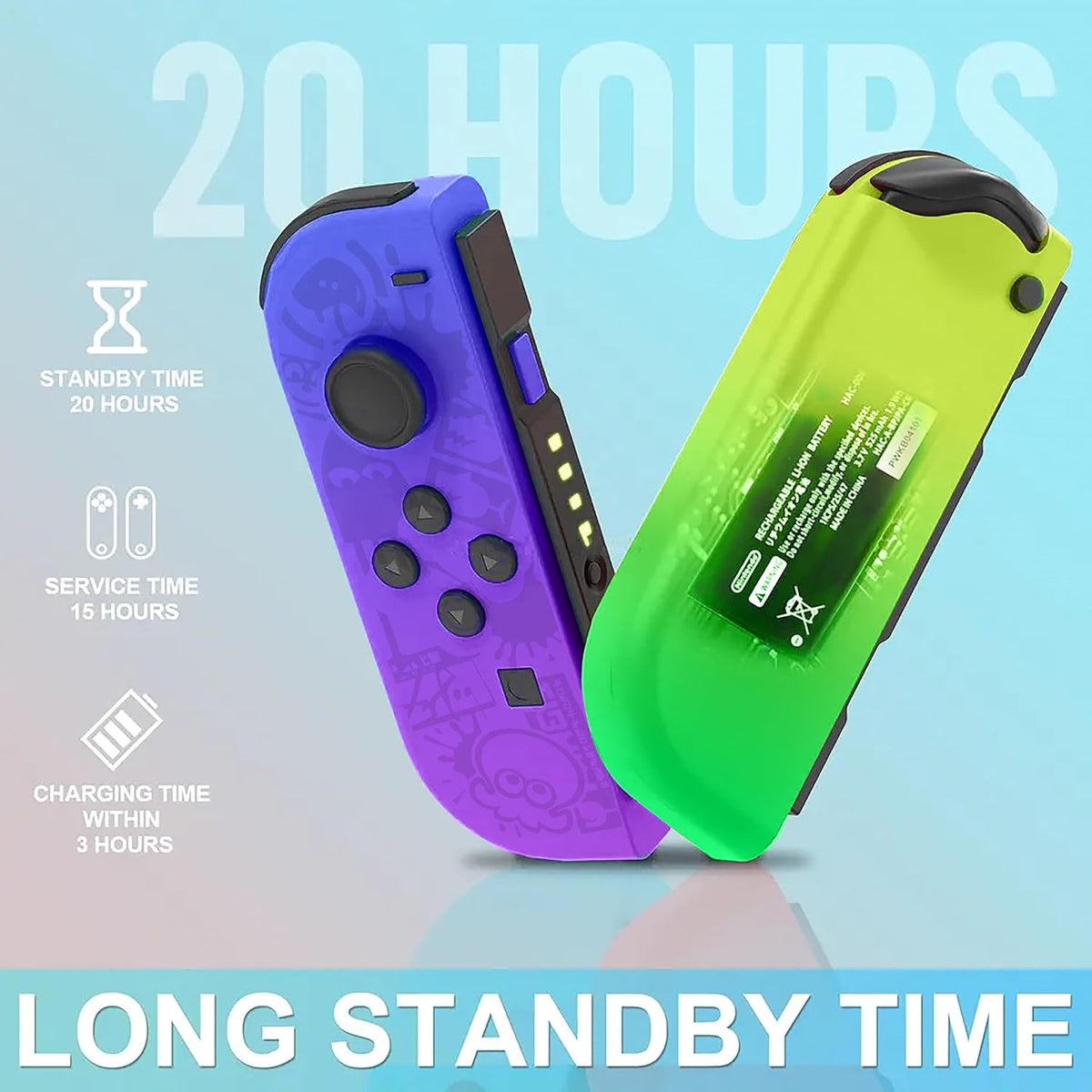 Costec Wireless Joy Con Controller for Nintendo Switch OLED Lite