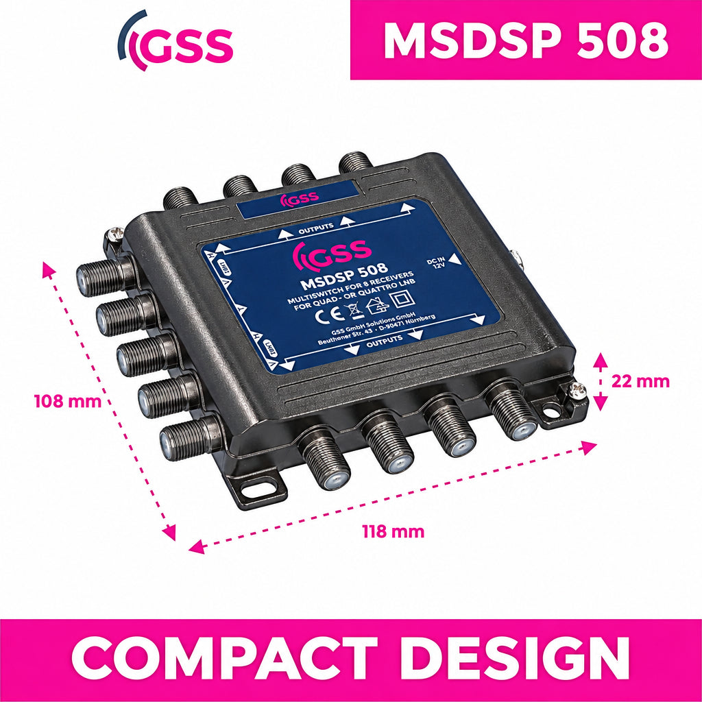 GSS MSDSP 508 5/8 Satellite Multiswitch