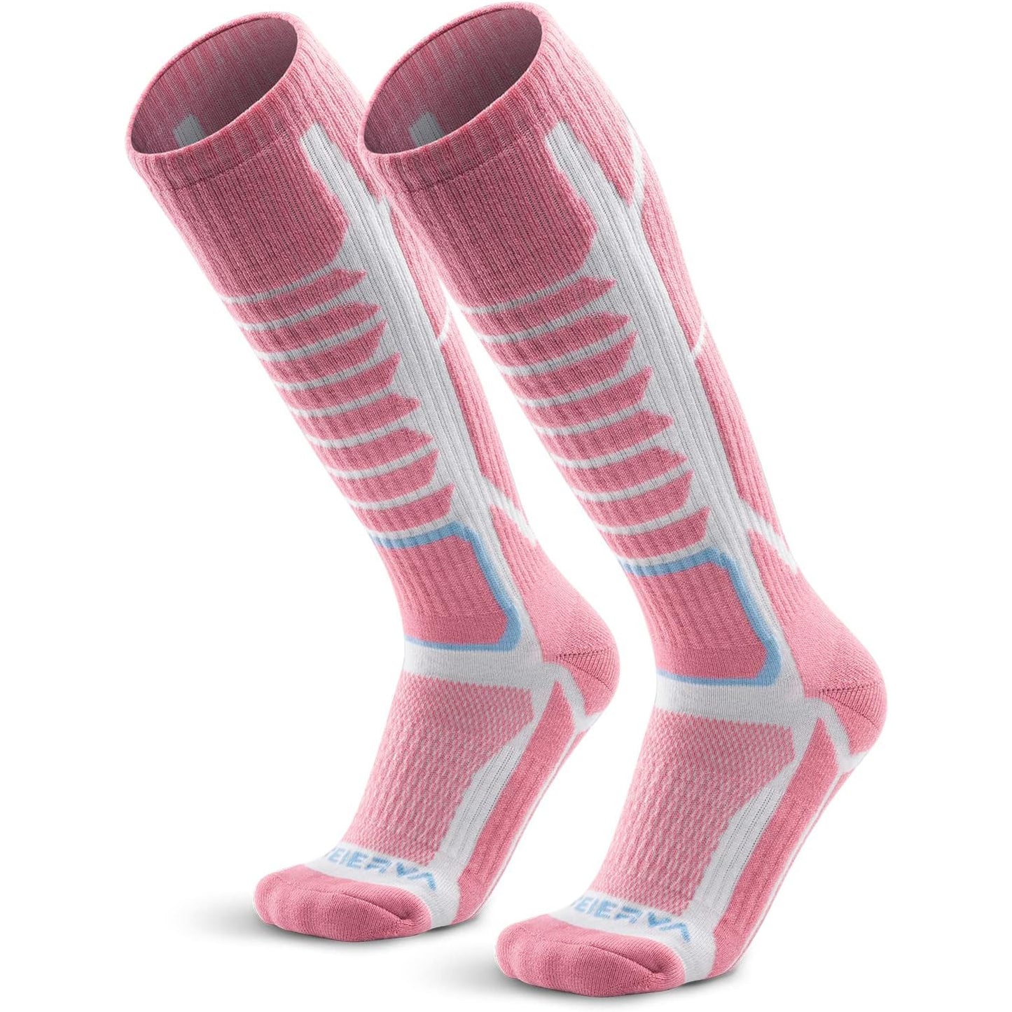 WEIERYA Women's Thermal Knee-High Ski Socks – Warm, Padded, 2-Pair Pack