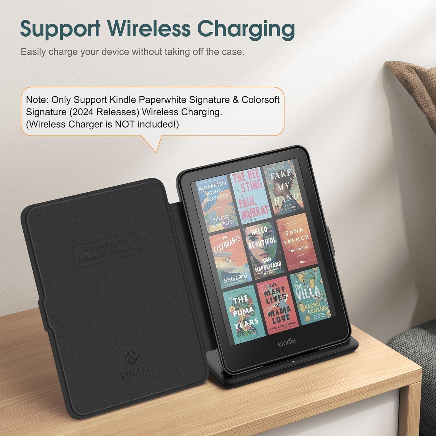 Fintie Slim Lightweight Leather Case for 7" Kindle Paperwhite 2024