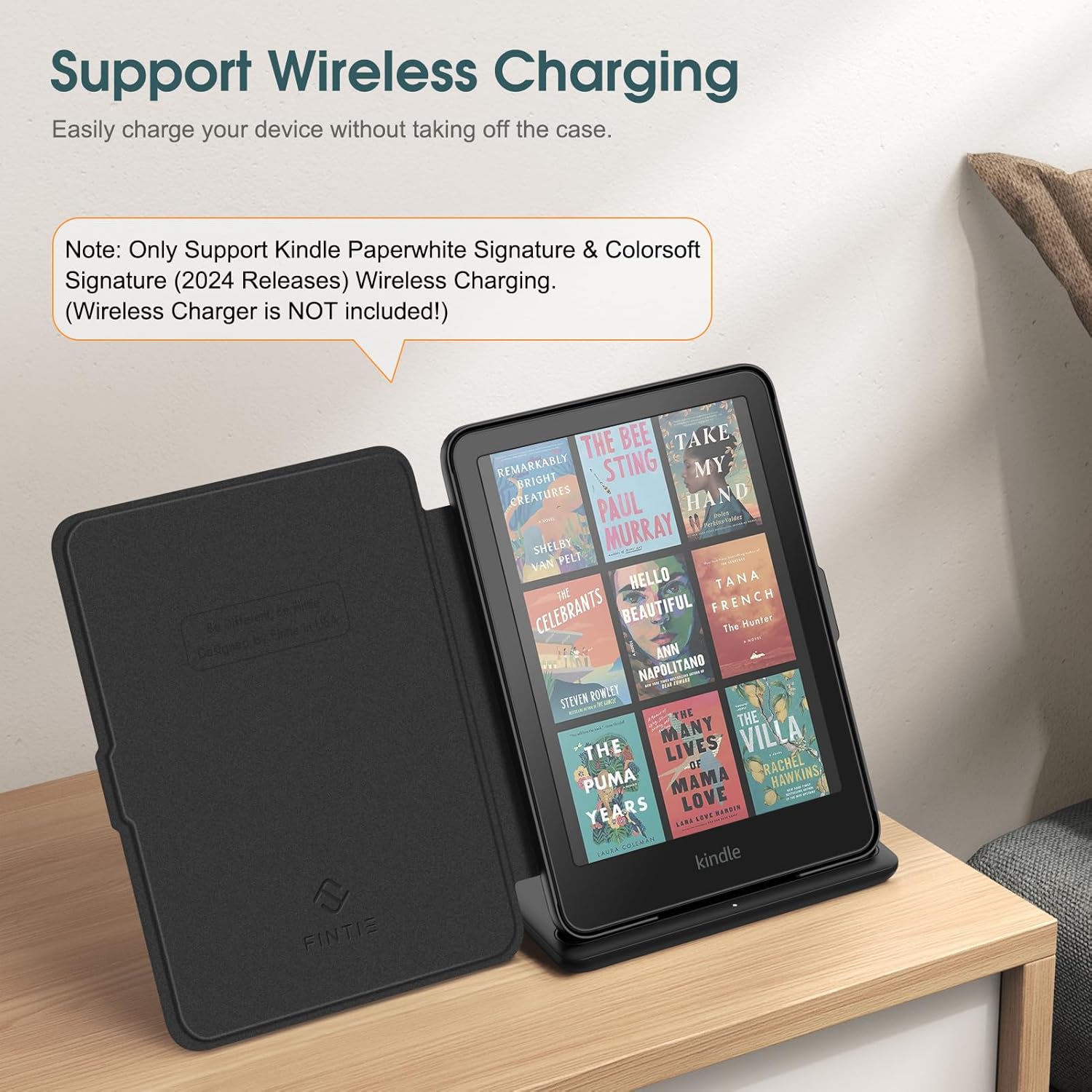 Fintie Slim Lightweight Leather Case for 7" Kindle Paperwhite 2024