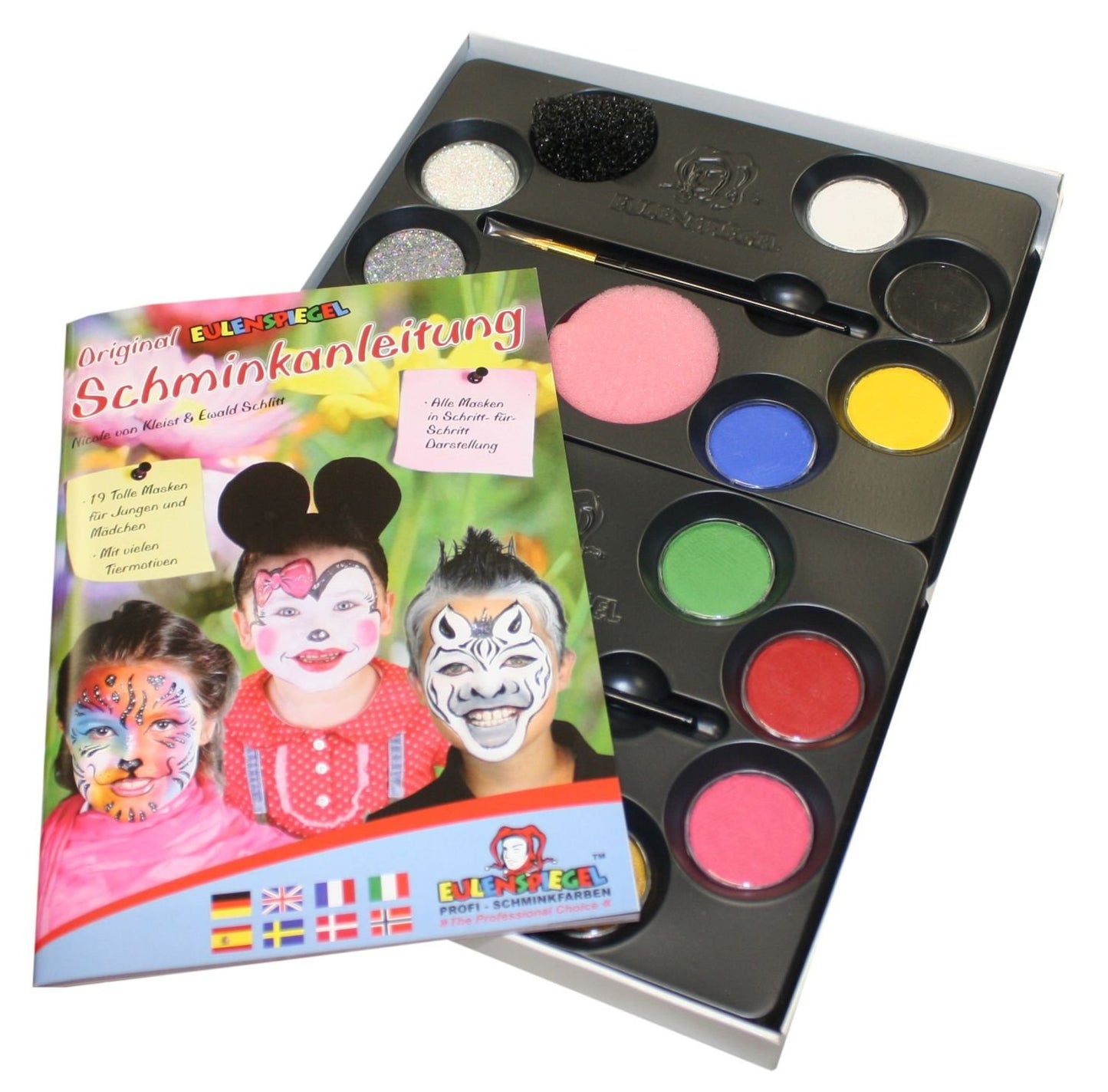 Vibrant 12‑Colour Pro Makeup Palette for Kids Carnival