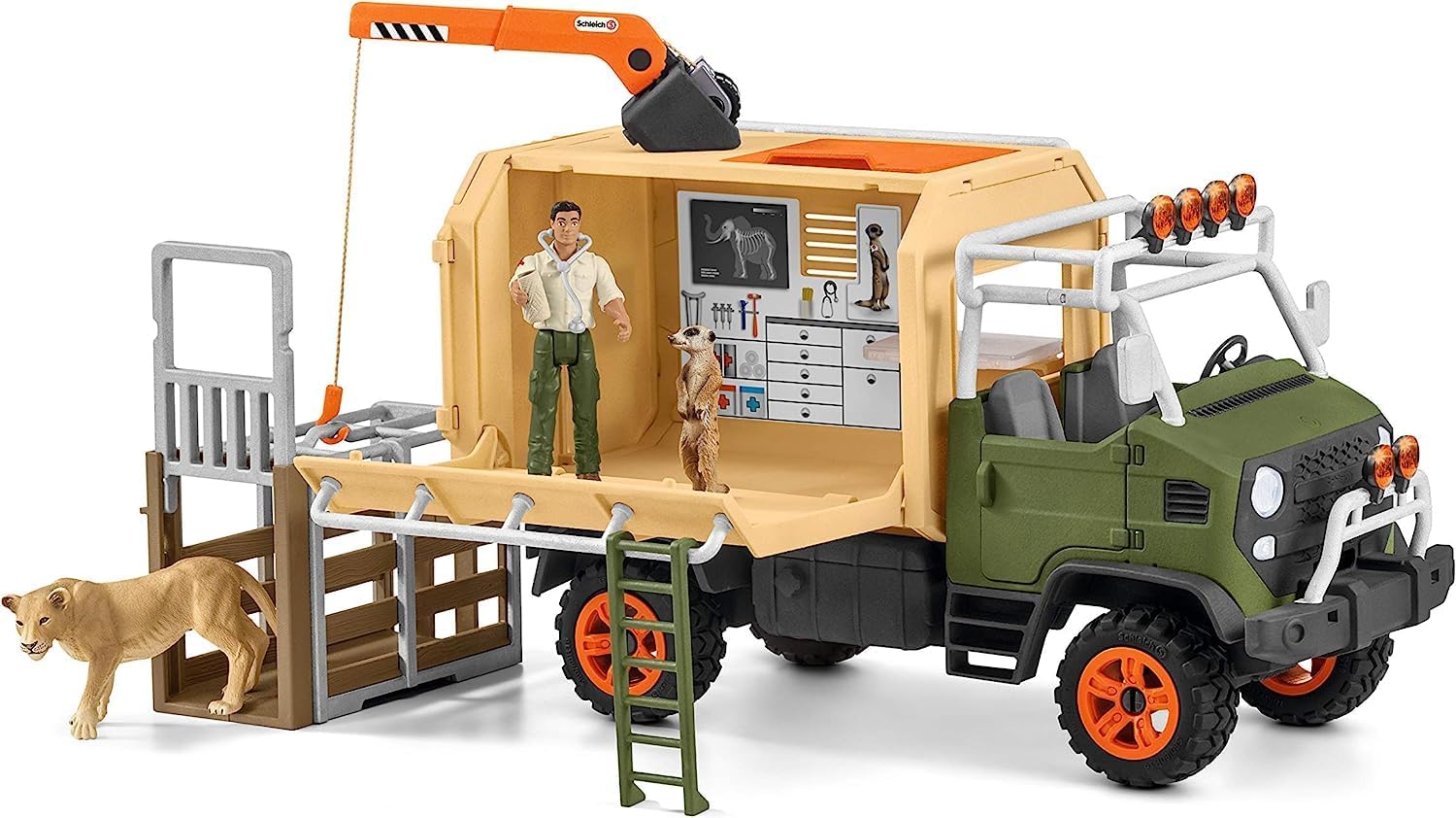Schleich Wild Life 10-Piece Animal Rescue Truck Playset