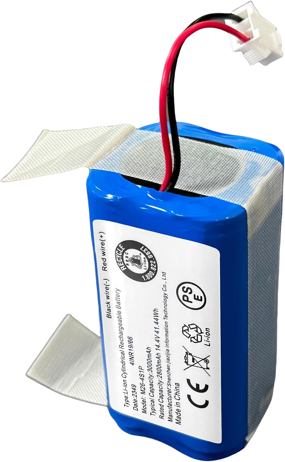 XITAIAN INR18650 M26-4S1P Robot Vacuum Cleaner Battery 14.4V