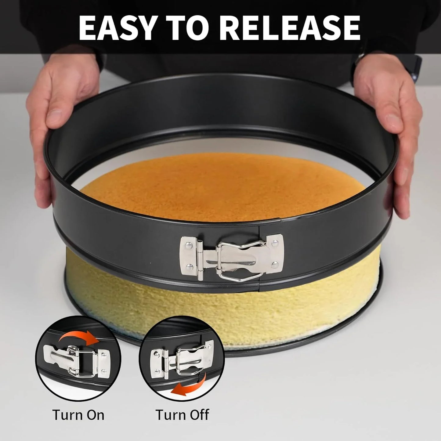 UWILLION Nonstick Carbon Steel Round Springform Cake Pan - Gomix Brands Outlet