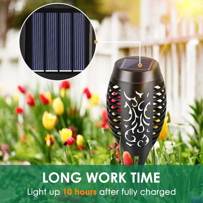 YAZEKY MAS-SJ7-332 Solar Torch Lights 12 LED 6-Pack