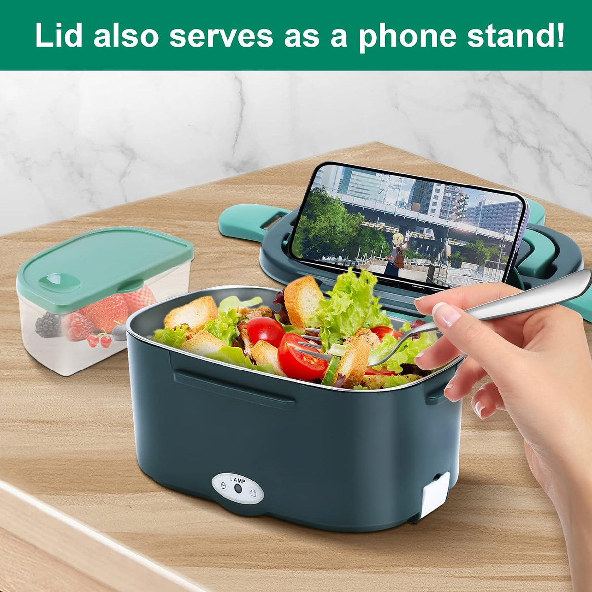 Gentre 4-in-1 Electric Heated Lunch Box 1.5L 60W