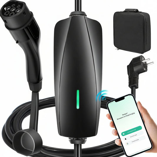 Fitcomf ZBAU203E-CS Type 2 3.68kW 16A Portable EV Charger with 8m Cable
