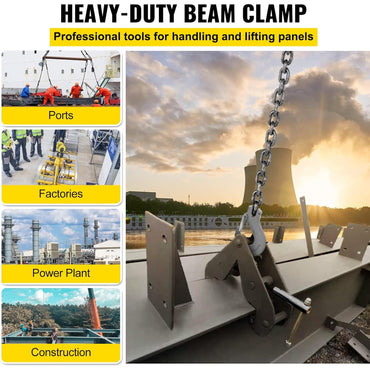 VEVOR 1 Ton Capacity I Beam Clamp For Rigging Heavy Duty Steel Lifting