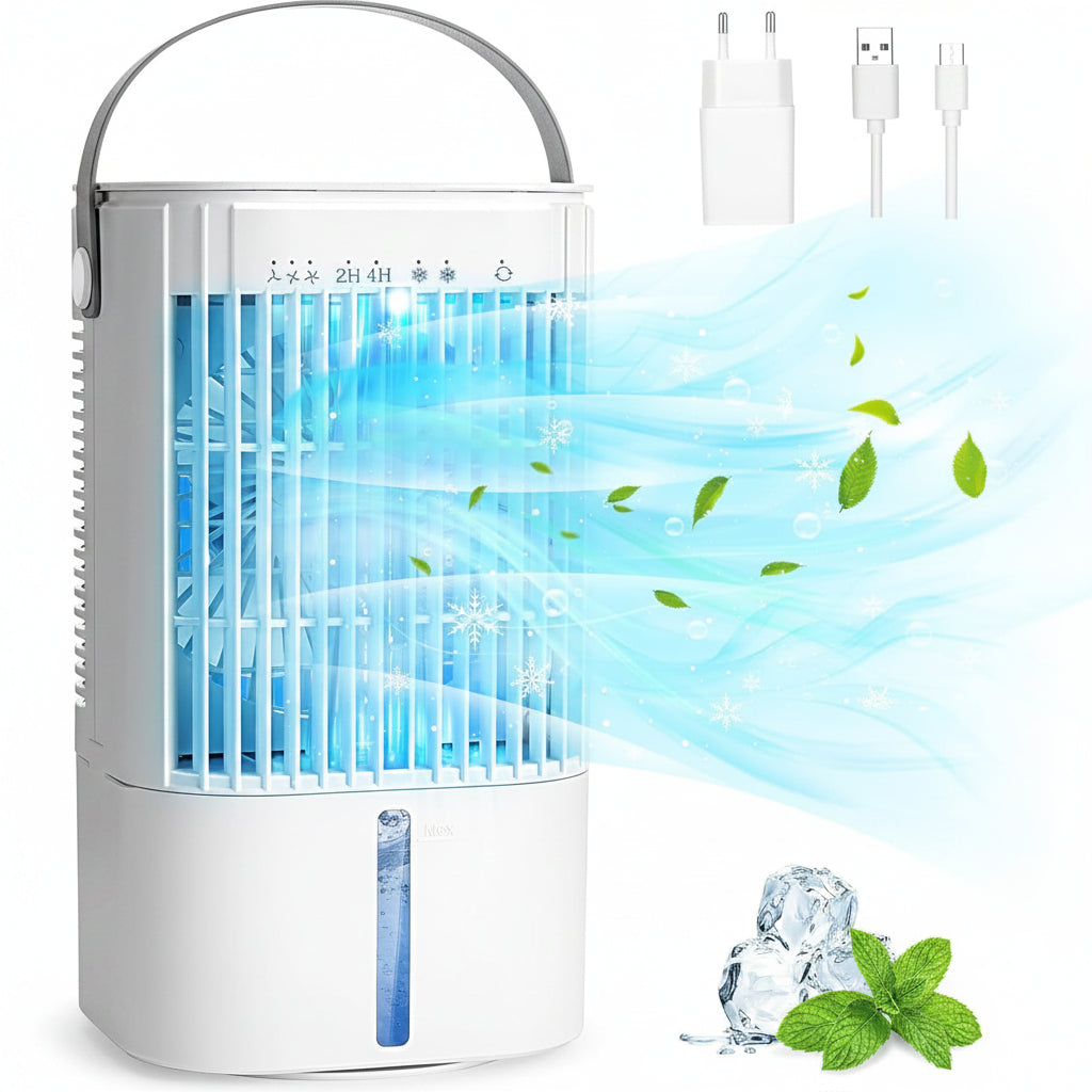 RenFox 5-in-1 Portable Air Conditioner 1000 ml Tank White