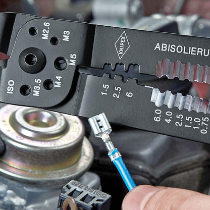 KNIPEX Universal Crimpzange 0.5-6.0 mm² with Cutting & Stripping Function