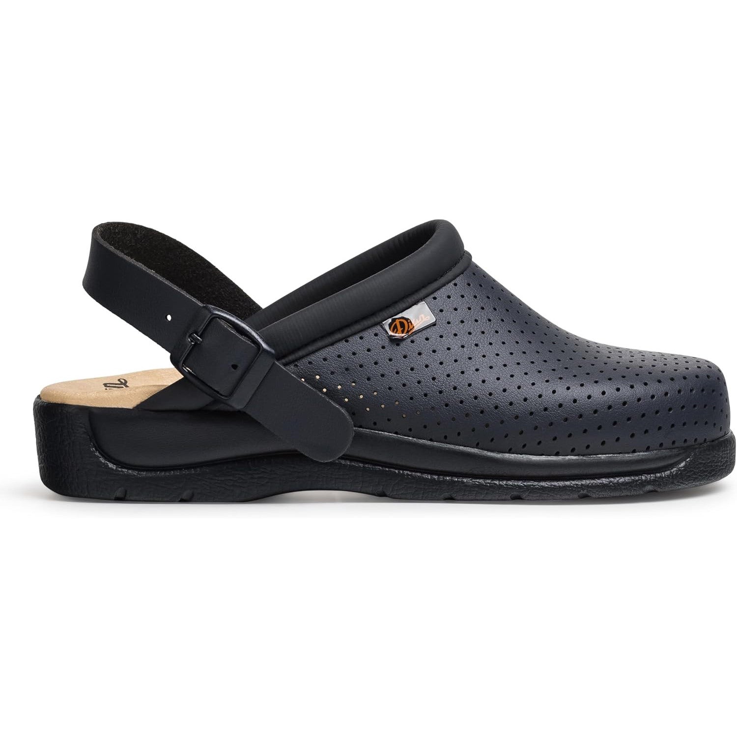 Dian Pisa Anatomical Clog with Adjustable Shoulder Strap Dark Blue