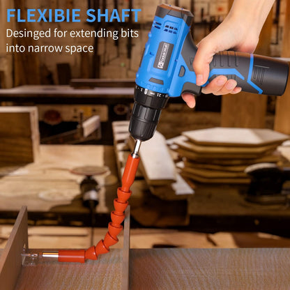 FADAKWALT 12V 3/8" Cordless Drill/Driver Kit with 1.3Ah Battery