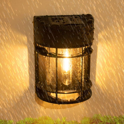 Nipify 6-Pack Warm White Retro Solar Fence Wall Lights