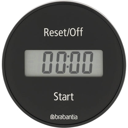 Brabantia Tasty+ Digital Magnetic Kitchen Timer – Dark Grey